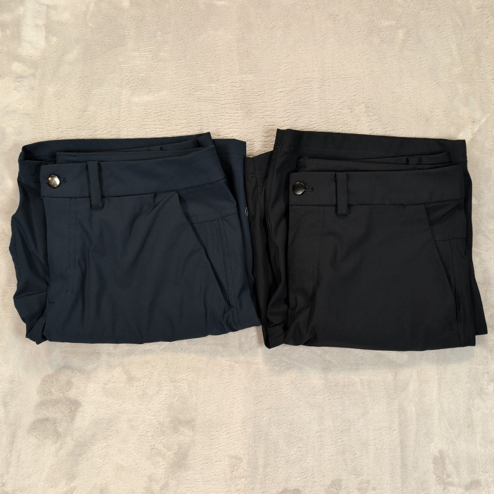 Lululemon ABC Commission Shorts Mens 32 Navy Black BUNDLE LOT Casual Golf